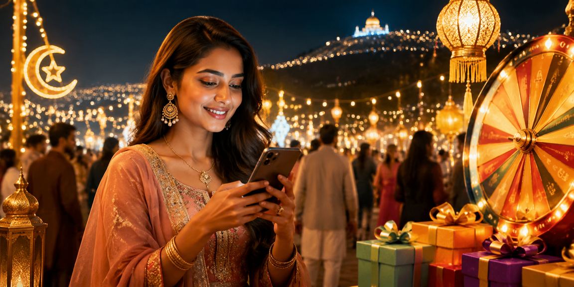 সিলেটে ঈদ উৎসবে রুলেট গেম উপভোগ করছেন খেলোয়াড়